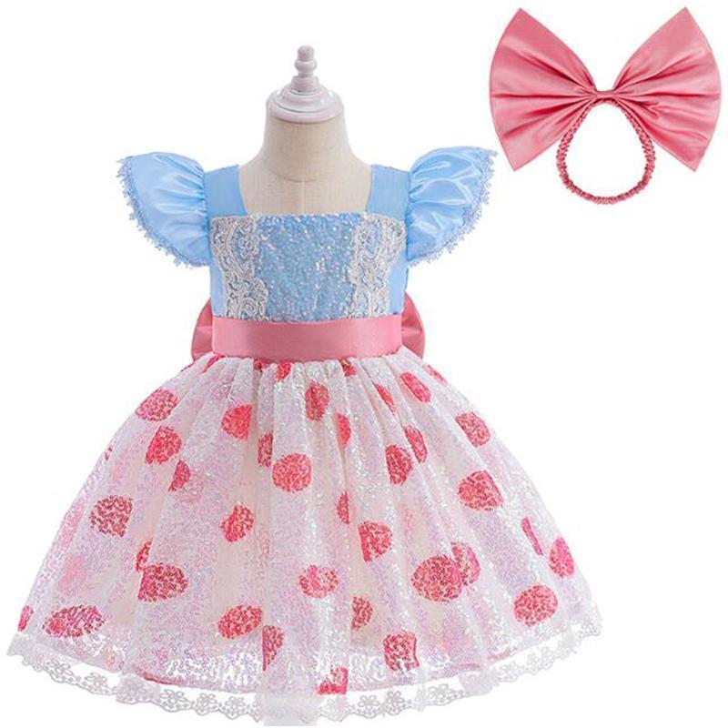 商品目：Toy Story トイ・ストーリー 風 ボーピープ コスプレ衣装 ワンピース ドレス 子供 キッズ 女の子 可愛い コスチューム &starf;材質：ポリエステル&starf